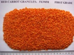dried carrot granules:3x3mm