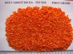 dried carrot granules:5x5mm