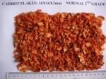 dried carrot flakes:16x16x3mm